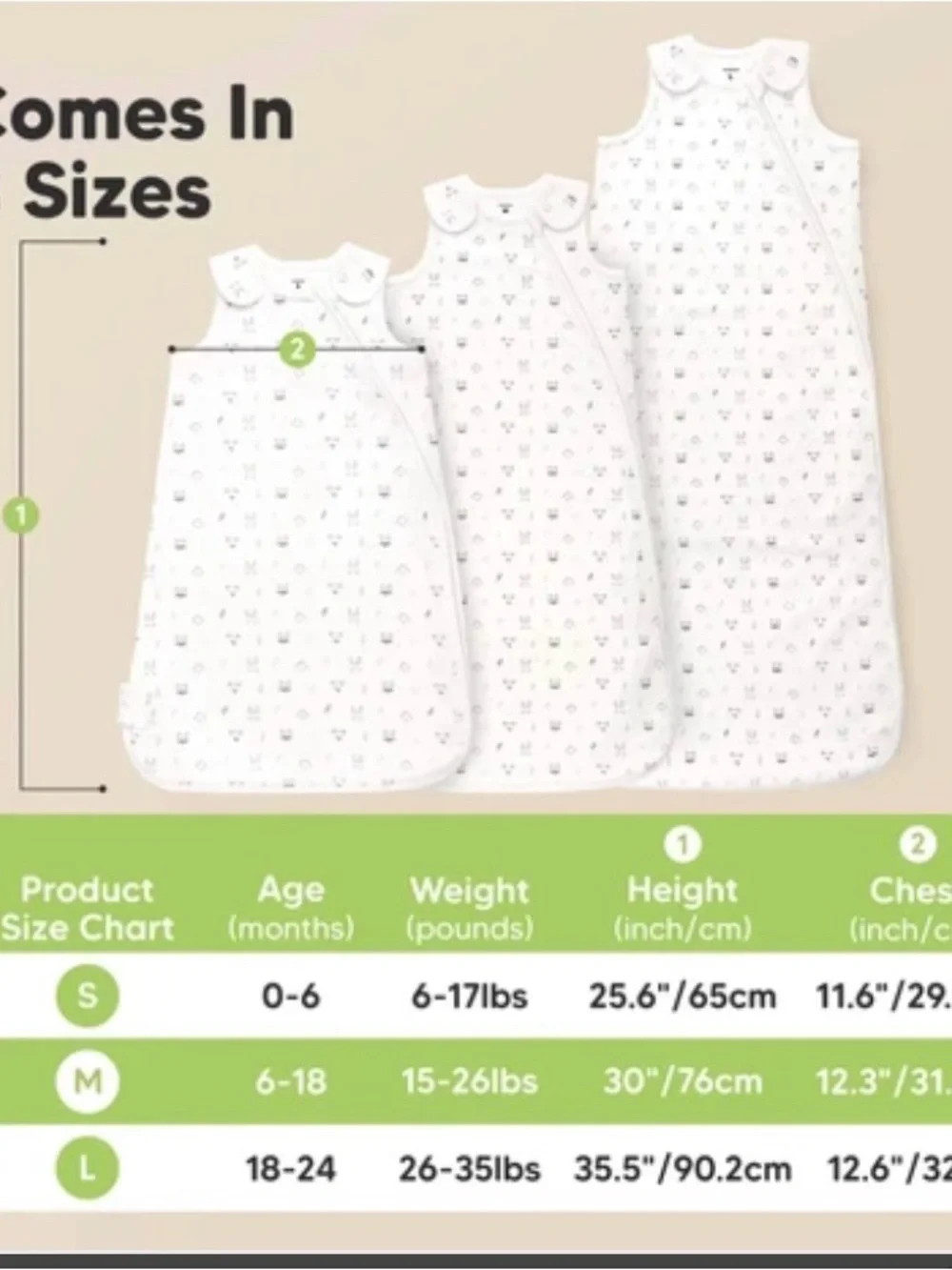 Keababies 2 Zip-Front Baby Cotton Sleeveless Sleep Sacks in Pink,Light Pink - L